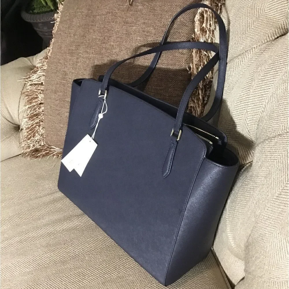 TORY BURCH EMERSON LAPTOP TOTE TRAVEL WORK VACATION OFFICE